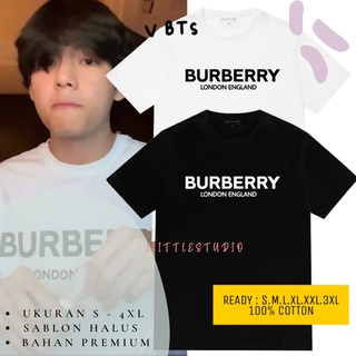 เสื้อยืดผ้าฝ้ายเสื้อยืด พิมพ์ลาย Taehyung B.T.S Buberry