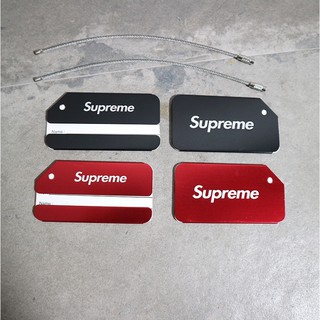 🇺🇸พร้อมส่ง!! แผ่นอลูมิเนียม พวงกุญแจ 🔥Supreme🔥 ป้ายชื่อ แผ่นอลูมิเนียม พวงกุญแจ ❤️Supreme🖤