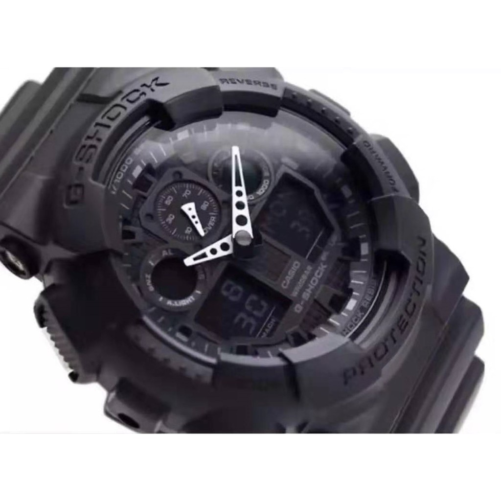 CASIO G.SHOCK นาฬิกาข้อมือผู้ชาย รุ่น GA-100-1A1DR (สีดำ/black)