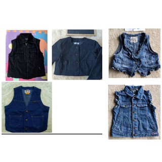 เสื้อคลุม เสื้อกั๊ก เสื้อกั๊กยีนส์เด็กมือสอง   size100 -130 ส17053