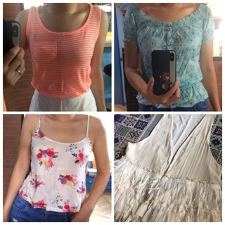 สายเดี่ยว เสื้อกล้าม Zara Esprit Cotton on XXI