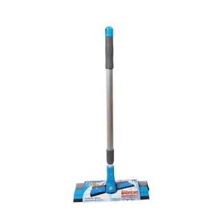 Poly-Brite โพลี-ไบรท์ ไม้รีดกระจก ด้ามยืดหด 90 ซม. รีดน้ำไร้คราบ ฟองน้ำหนาพิเศษ ซับน้ำเยี่ยม ปรับมุม 180°