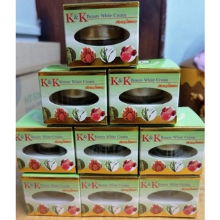 K&amp;K Beauty White Cream ครีมหน้าขาวสมุนไพรรวม​12​กรัม(12 กล่อง)​