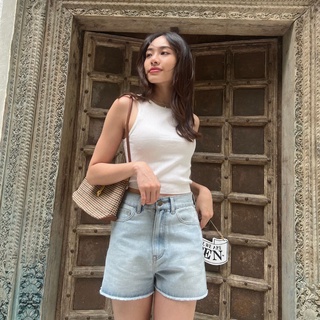 กางเกงขาสั้นสียีนส์อ่อน tea-amo denim shorts | Styledenims