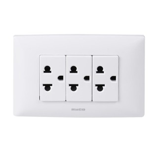 ชุดเต้ารับเดี่ยว 3 ขา 3 ช่อง HACO AP-E30 TRIPLE SOCKET HACO AP-E30 3-PIN