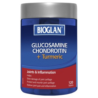 Bioglan Glucosamine + Chondroitin + Turmeric 120 Tablets