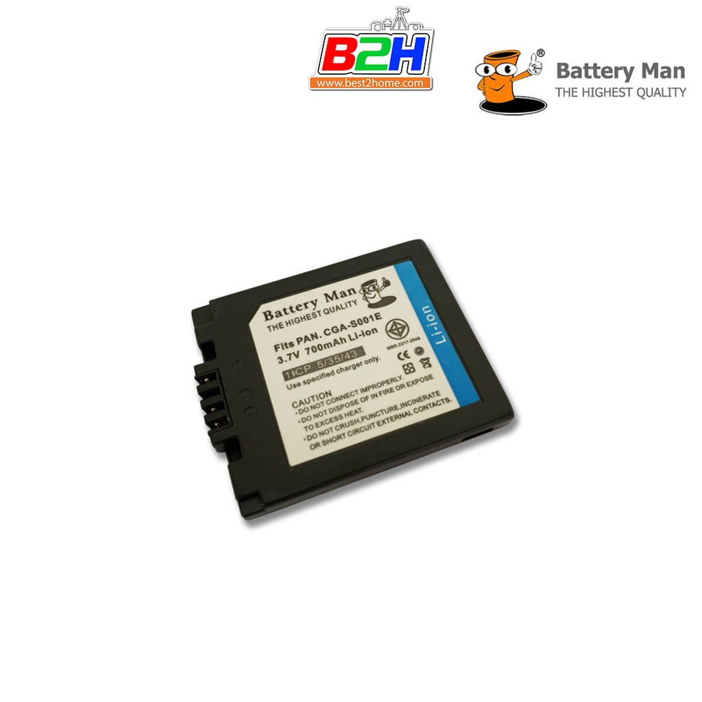 Battery Man แบตเตอรี่ กล้อง Panasonic S001E/BCA7