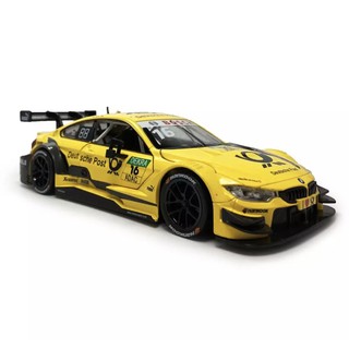 โมเดลรถเหล็กBMW M4 DTM 1/24ประตูรถทั้งสองข้างสามารถเปิดปิดได้ฝากระโปรงหน้าสามารถเปิดปิดได้