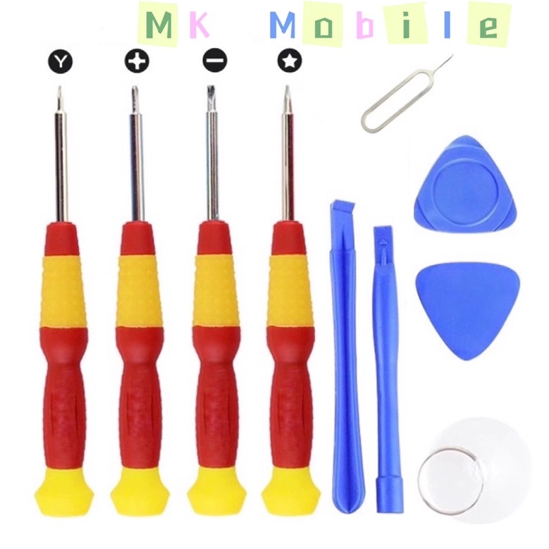 MK Mobile ไขควงซ่อมมือถือ ชุด 10 ชิ้น ชุดประหยัดราคา เล็ก8บาท ใหญ่25บาท
