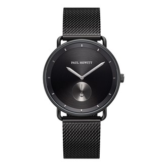 Paul Hewitt Black Sunray IP Black/Gun Metal Mesh Strap IP Black