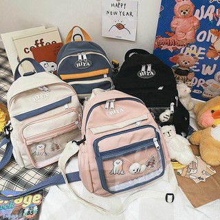 กระเป๋าเป้ กระเป๋าผ้า สะพายข้างได้ Cayla bag