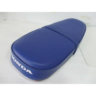 HONDA SUPERHAWK 305 250 CB77 CB72 COMPLETE SEAT "BLUE" &amp; "CHROME" TRIM  //เบาะ มอเตอร์ไซค์ หนังพีวีซี สำน้ำเงิน ของเหล็ก