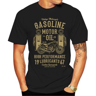 เสื้อยืดผ้าฝ้ายพิมพ์ลายขายดี เสื้อยืด พิมพ์ลาย GASOLINE MOTOR OIL แฟชั่นฤดูร้อน สําหรับผู้ชาย S-XXXL