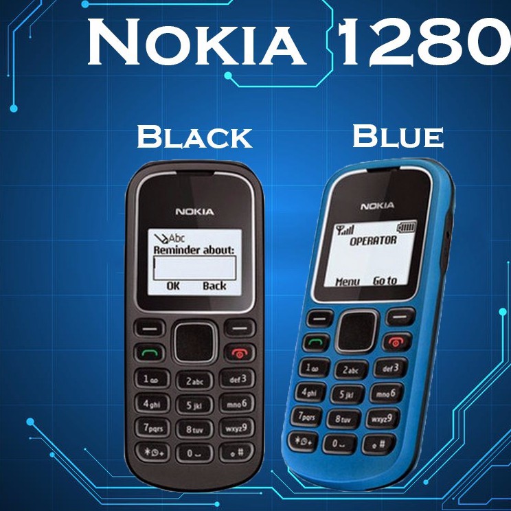 โทรศัพท์มือถือโนเกียปุ่มกด NOKIA  PHONE1280 (ฟ้า)  รุ่นใหม่  2020 รองรับภาษาไทย