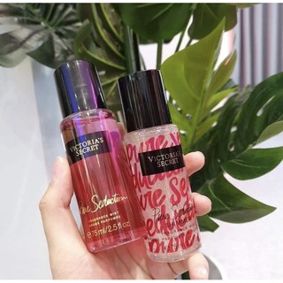 ✨* น้ำหอมวิคตอเรีย ชุด Gift set ไซส์มินิ 75 ml แพ็คคู่ กลิ่น Pure seduction แถมถุงฟรี 1 ใบ