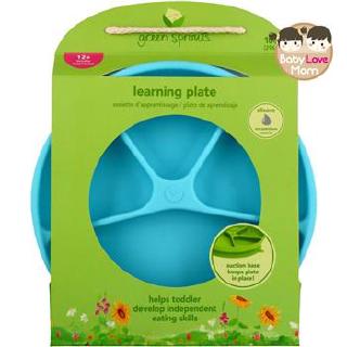 Green Sprouts Learning Plate Aqua