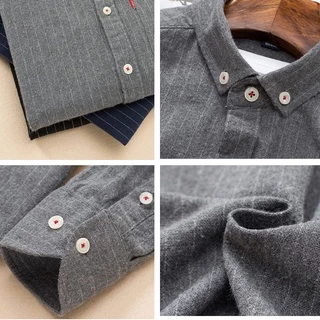 [การจัดส่งในท้องถิ่น] เสื้อเชิ้ตแขนยาว ทรงหลวม สไตล์เกาหลี วินเทจ แฟชั่นสำหรับผู้ชาย ขนาด