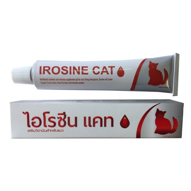 ซื้อ Irosine Cat ขนาด 30 กรัม วิตามินบำรุงเลือดสำหรับแมวแบบเจล ไอโรซีนแคท