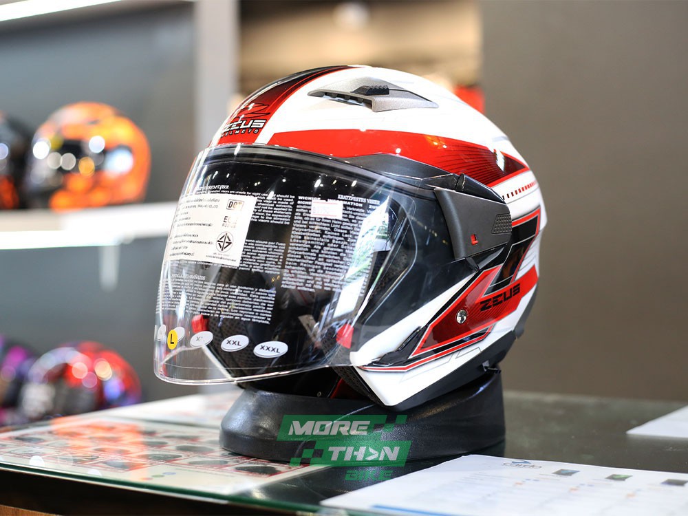 หมวกกันน็อค ZEUS ZS-611E ลาย White/Red