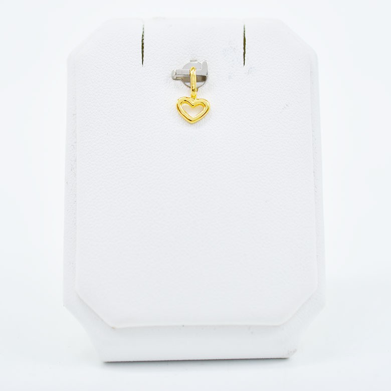 Princelyจี้ทองแท้ 9เค รูปหัวใจ