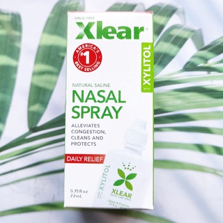 สเปรย์พ่นล้างจมูก ล้างไซนัส บรรเทาอาการแพ้อย่างรวดเร็ว Xylitol Saline Nasal Spray Fast Relief 22 mL (Xlear®)