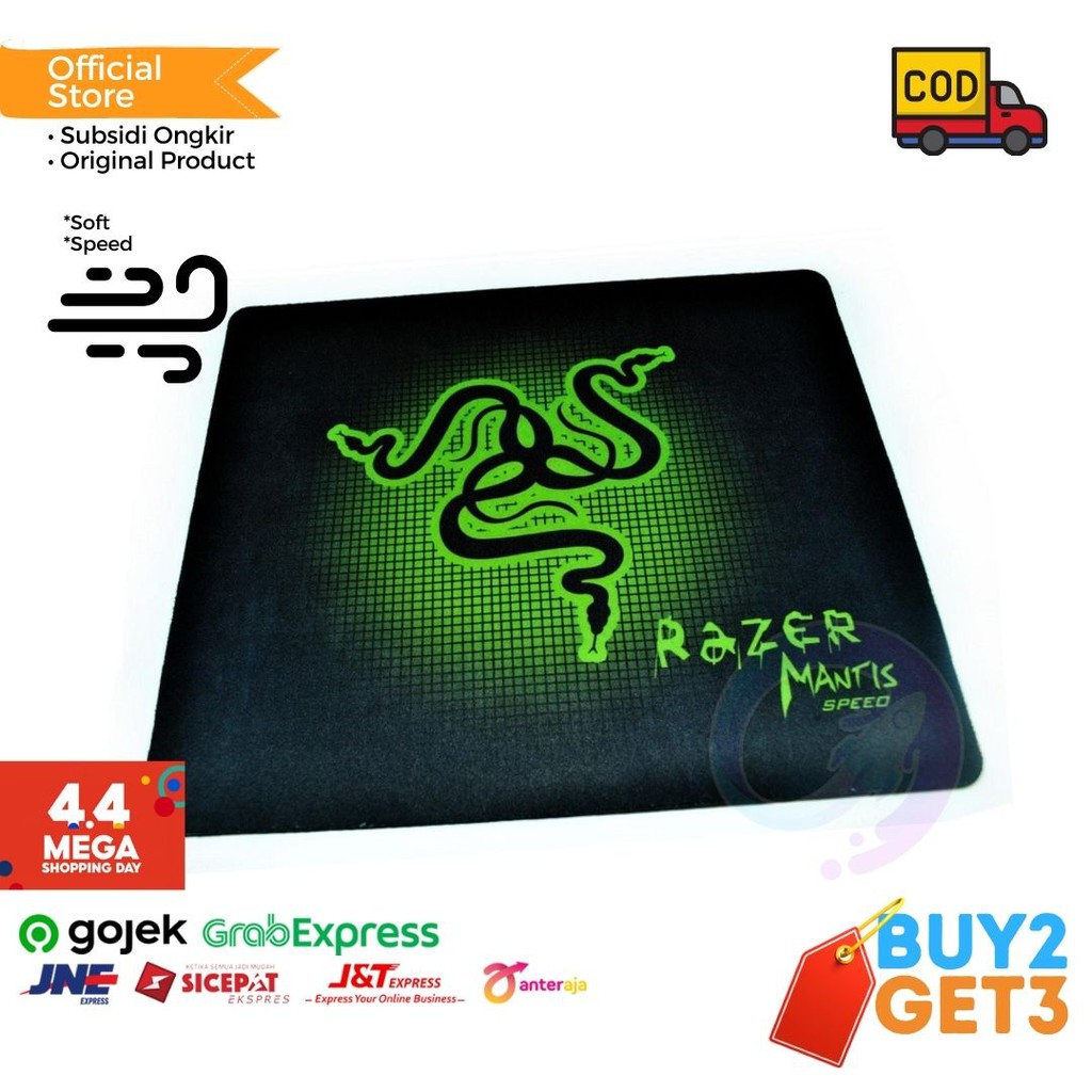 Razer แผ่นรองเมาส์สําหรับเล่นเกมความแม่นยําสูง Normal Edge 200x300mm