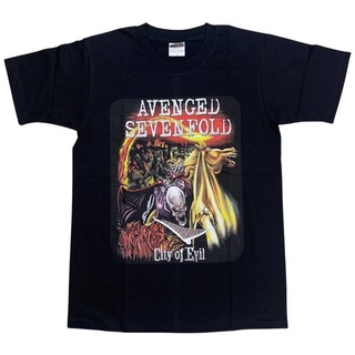 AV111 เสื้อยืดวงร็อค AVENGED SEVENFOLD อะเว็นจด์เซเวนโฟลด์ เสื้อวง เสื้อยืดอเวนเจดเซเว่นโฟล เสื้อวินเทจ