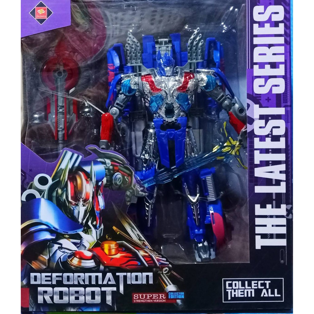 CT Toys หุ่นยนต์ ทรานฟอร์เมอร์ Optimas ภาค4 กล่องม่วง สามารถแปลงเป็นรถได้ สูง22ซม.