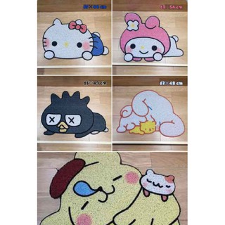 พรม Sanrio Character แบบดักฝุ่น พื้นยาง มาใหม่ทรงไดคัท