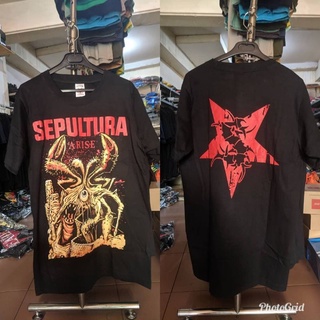 เสื้อยืดผ้าฝ้ายพิมพ์ลายขายดี เสื้อยืด พิมพ์ลาย Arise SEPULTURA BAND 2