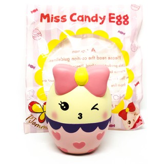 Squishy Miss Candy Egg / PJOMMIE ตุ๊กตาบีบสุดน่ารัก ขนาด 10 x 7 cm บีบสนุกเต็มมือ มีกลิ่นหอม ของเล่นคลายเครียด