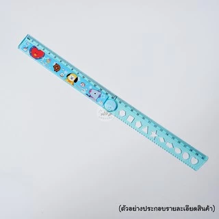 ไม้บรรทัดพับได้ 30 เซนติเมตร ลายการ์ตูนน่ารัก 4สี เลือกสีได้ ไม้บรรทัด