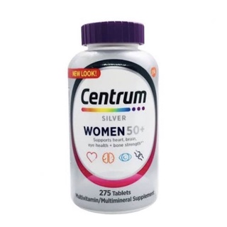 Centrum Silver Women 50+ 275 tablets เซนทรัม ซิลเวอร์ วิตามินสำหรับผู้หญิง 50+