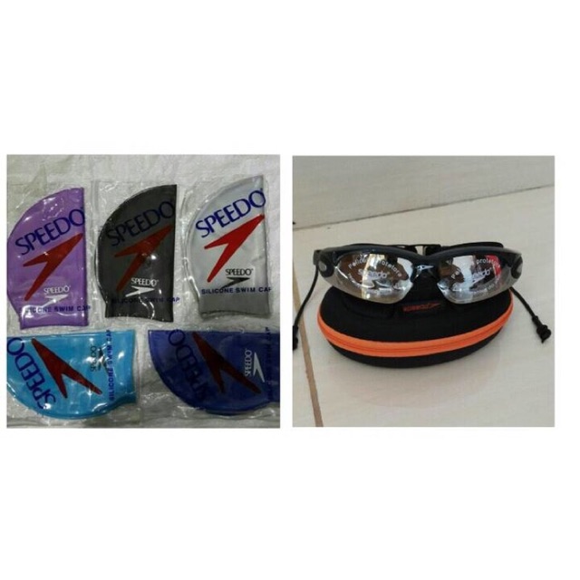 แว่นตาว่ายน้ํา Speeds LX1000 + หมวกแก๊ป