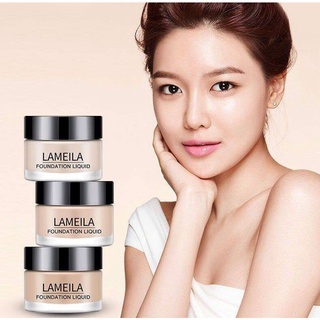 #No.3062 Lameila รองพื้นเนื้อครีม Hydrating And Clear Liquid Foundation 50 ml.  ปกปิดรอยสิว รอยแดง รอยดำ ได้เรียบเนียน