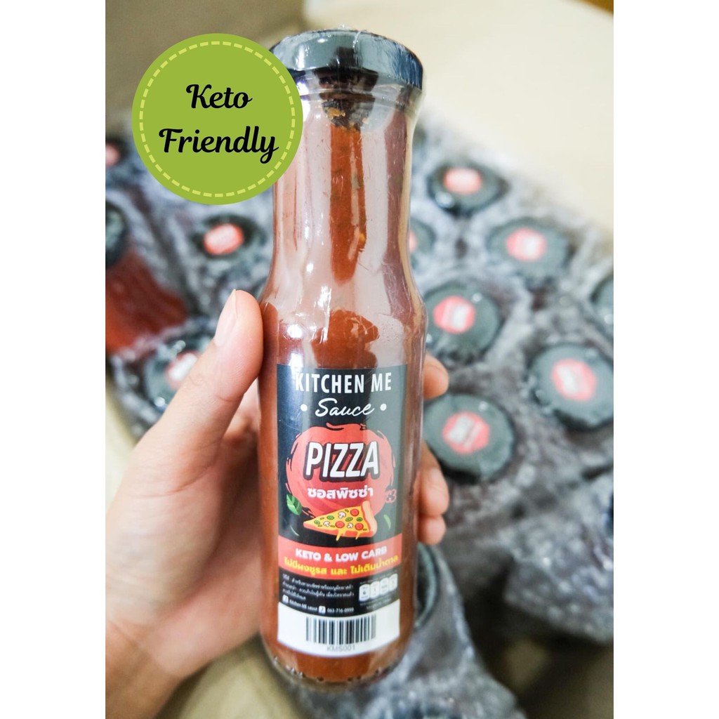 🔥🔥คีโต พิซซ่าซอส  Keto Pizza Sauce 180 ml.