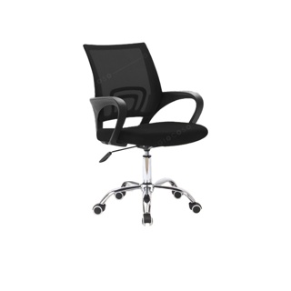 เก้าอี้ รุ่น B (Black) Office Chair โฮมออฟฟิศ เก้าอี้สำนักงาน เก้าอี้นั่งทำงาน ล้อเลื่อน ปรับสูงต่ำได้