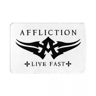 พร้อมส่ง พรมเช็ดเท้า ผ้าสักหลาด กันลื่น ลายโลโก้ Affliction (4) 16x24 นิ้ว สําหรับห้องน้ํา