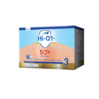 Hi-Q soy ไฮคิว 1 พลัส ซอย พรีไบโอโพรเทก 1600 กรัม นมผงสูตรเฉพาะ ช่วงวัยที่ 3