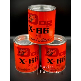 (ยกลัง 24 ชิ้น 600ml ใหญ่) ตราหมา Dog x-66 กาวยางอเนกประสงค์ สารพัดประโยชน์ กาวติดหนัง กาวซ่อมรองเท้า