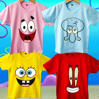 เสื้อยืด พิมพ์ลาย Spongebob SERIES สําหรับเด็กผู้ชาย และเด็กผู้หญิง