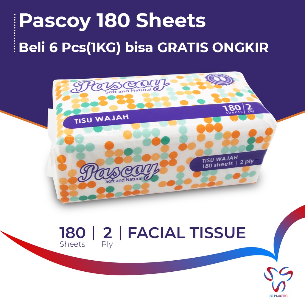 FACIAL TISSUE / GASCOY FACIAL TISSUE 180 แผ่น / TASCOY TISSUE
