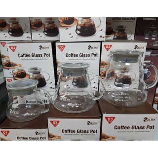 Coffee glass Pot แก้ว Borosilicate ปริมาตร 360ml. **พร้อมส่ง**