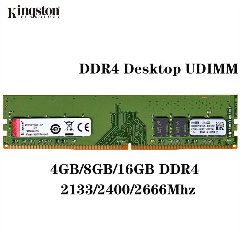 Kingston Ram Ddr4 4Gb 8Gb 16Gb 2400Mhz 2133Mhz 2666Mhz กล่องหน่วยความจําหน่วยความจํา Pc4-2400T Cl17