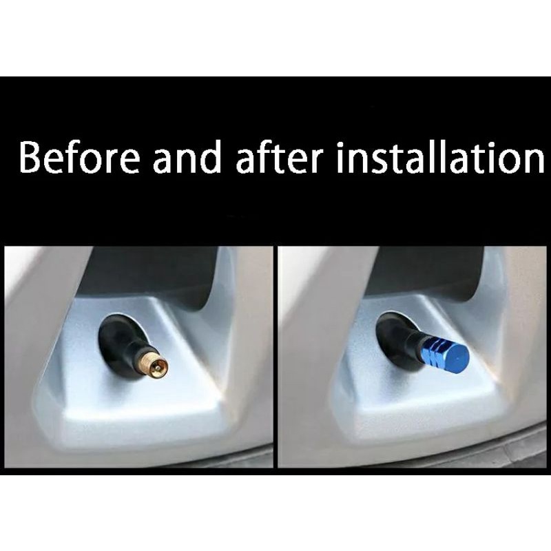 (4ชิ้น/แพ็ค) จุกปิดลมยางอลูอัลลอย จุกลมยางสี รถยนต์ รถจักรยานยนต์ - รูปที่ 2