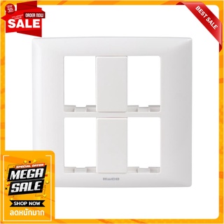 หน้ากาก 4 ช่อง HACO AP-F004 สีขาว อุปกรณ์ปลั๊กและสวิตช์ WALL PLATE HACO AP F004 4 GANG WHITE