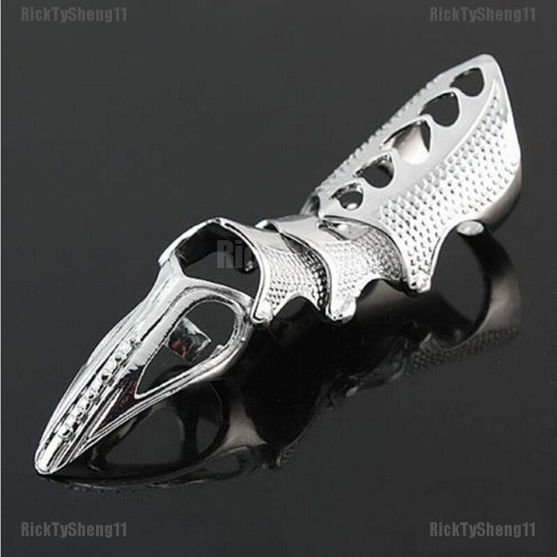 Hinged Finger Rings Minkissy 2Pcs Punk Full Armor Knuckle Joint Claw ...
