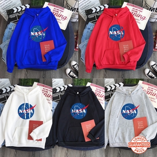 เสื้อโค้ทแจ็คเก็ต แขนยาว มีฮู้ด พิมพ์ลาย Nasa หลากสีสัน สําหรับผู้ชาย และผู้หญิง