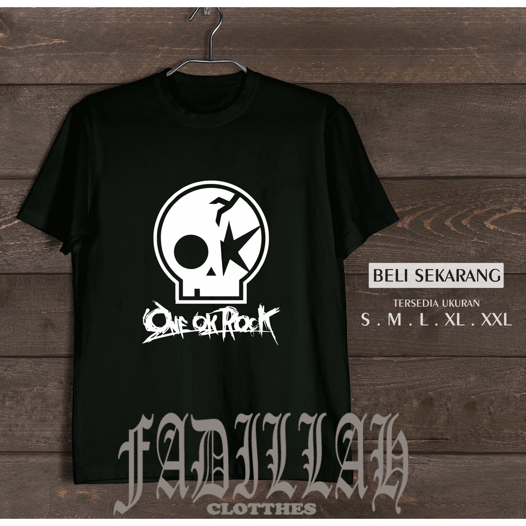 เสื้อยืด ONE OK ROCK BAND SKULL LOGO MUSIC เสื้อยืด