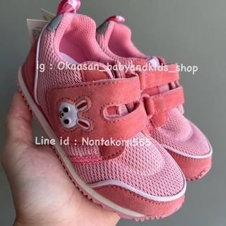 พร้อมส่ง รองเท้าผ้าใบเด็กผู้หญิง มิกิเฮ้าส์ mikihouse Hotbiscuits shoe size 16.0 cm ของแท้ของใหม่ ไม่มีกล่อง ส่งไวจากกทม